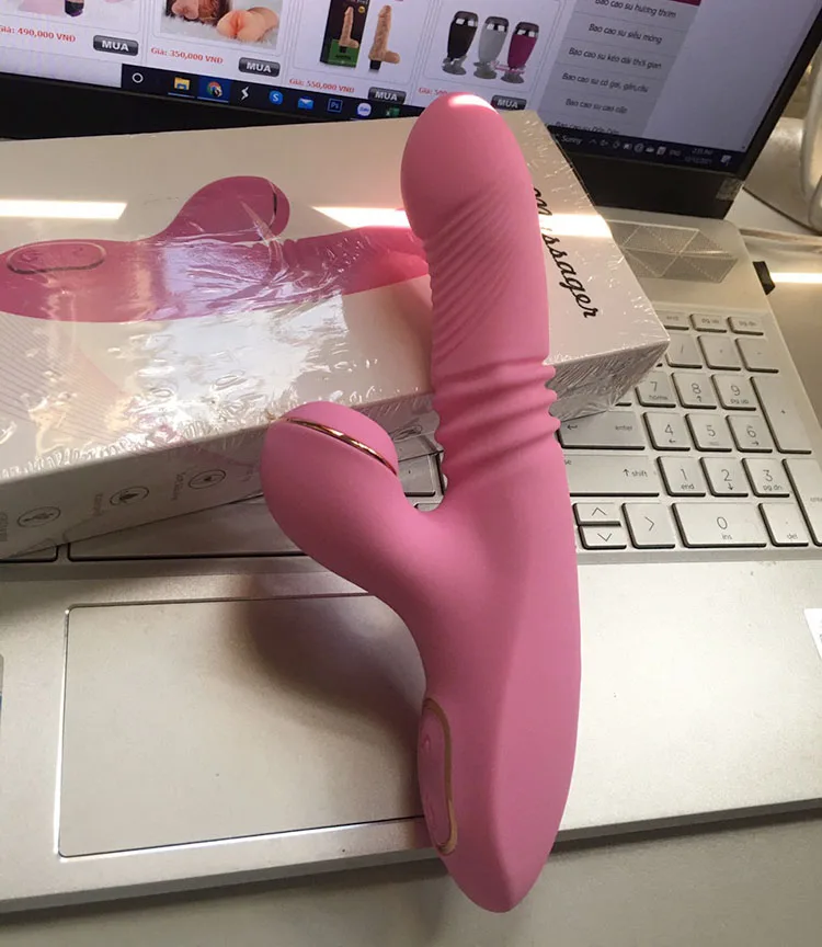 Multi Function Vibrating Thrusting Suction Heating Silicone — hình 8