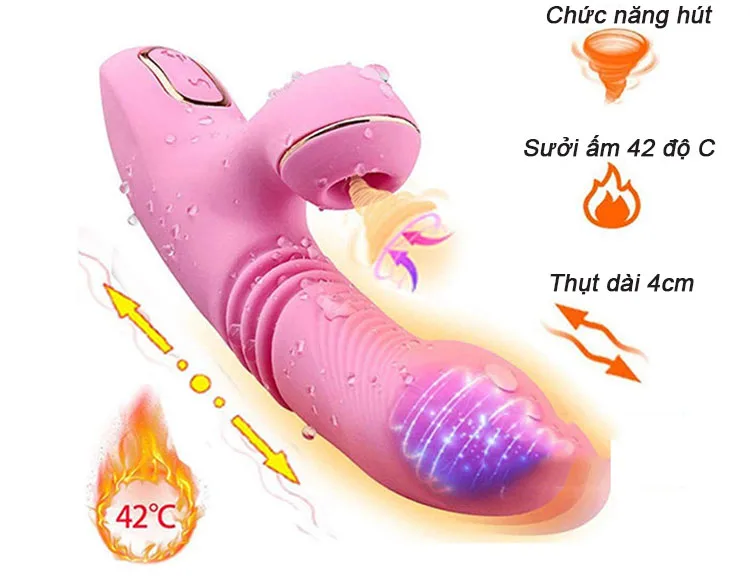 Multi Function Vibrating Thrusting Suction Heating Silicone — Don't miss out on this ultimate pleasure companion—order