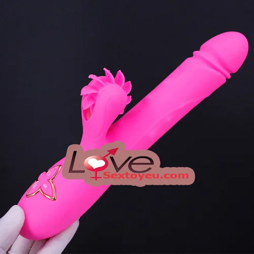 Multifunctional 21cm Silicone Vibrating Dildo with Rotation — hình 3
