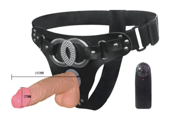 Vibrating Strap-On Dildo DVD 04 Couples Adult Toy Safe — Powerful Vibration for Intense Sensations