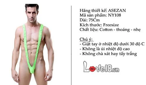 Mens Sexy V-String Underwear Cotton Breathable Blue Freesize — Ignite Passion and Intimacy