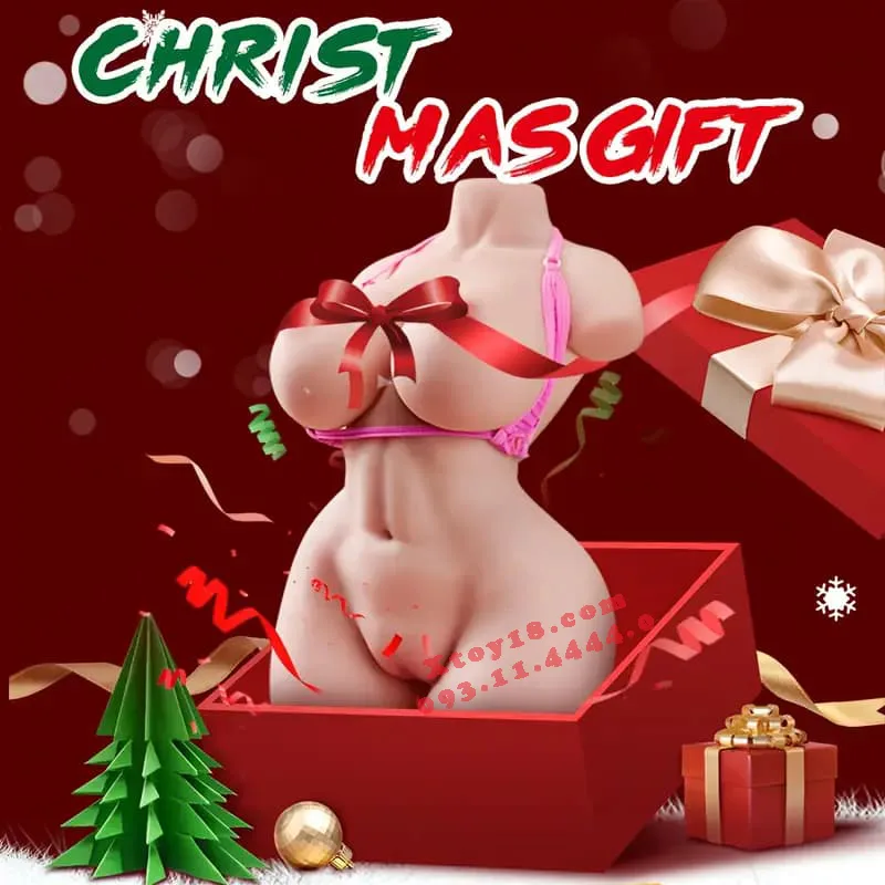 Half Body Large Boobs Vibrating Silicone Sex Doll 17kg — hình 9