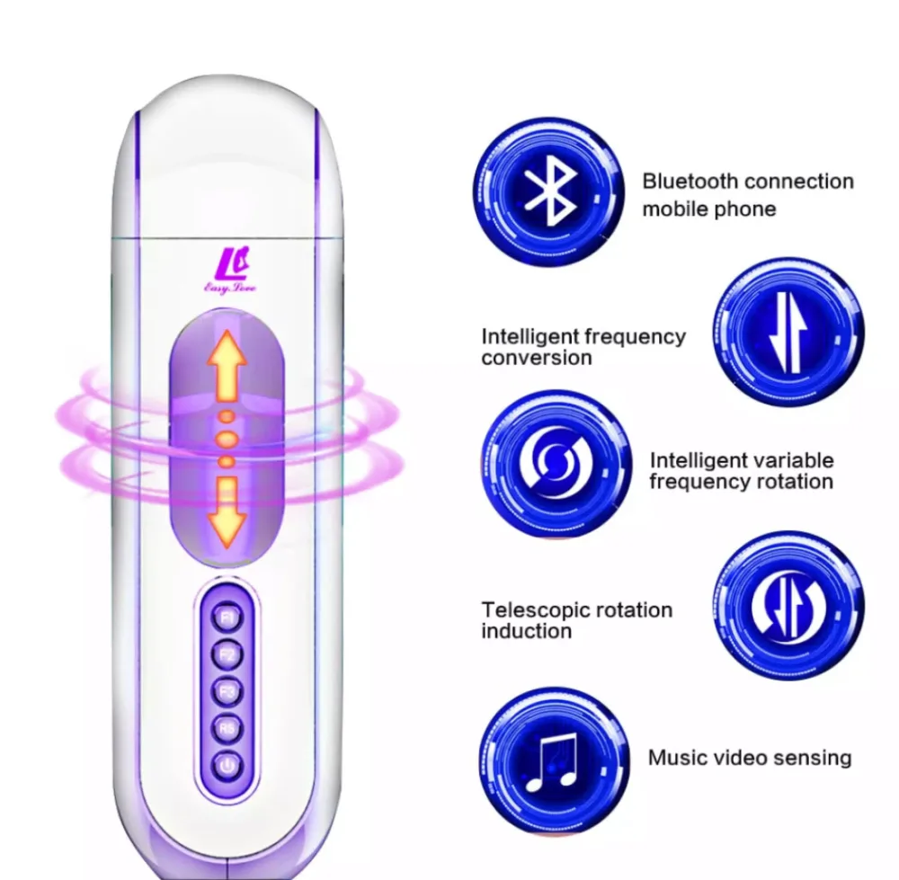 EasyLove Rotating Heated Remote Control Male Masturbator — Compact, Modern Design for Discreet Use