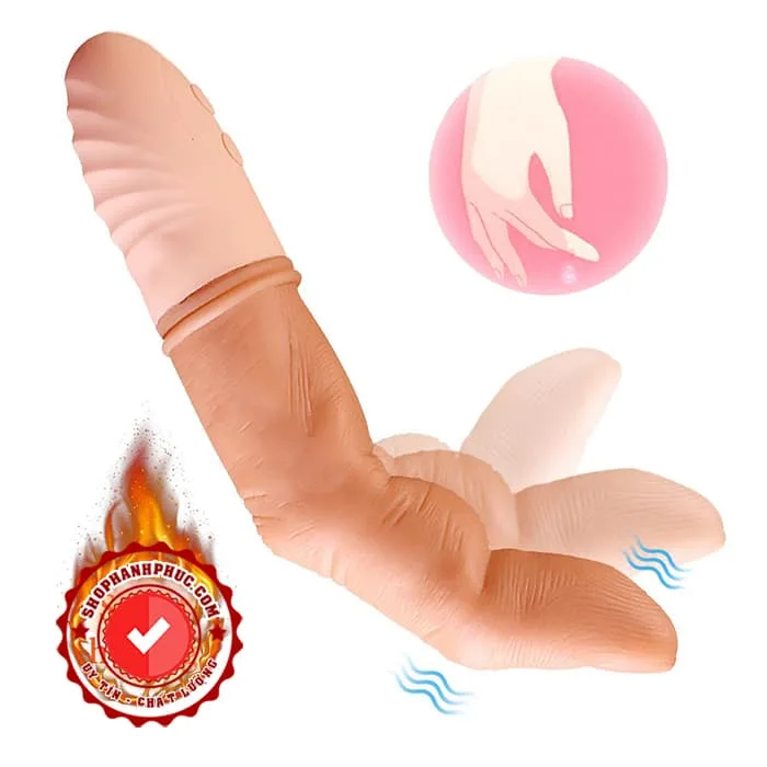 Edsel Heated Multi-Function Finger Vibrator Silicone Toy — Exceptional Design and Superior Material