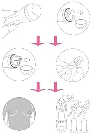 EG18 Dual Vibrating Nipple & Clitoral Egg Toy for Intense — hình 5