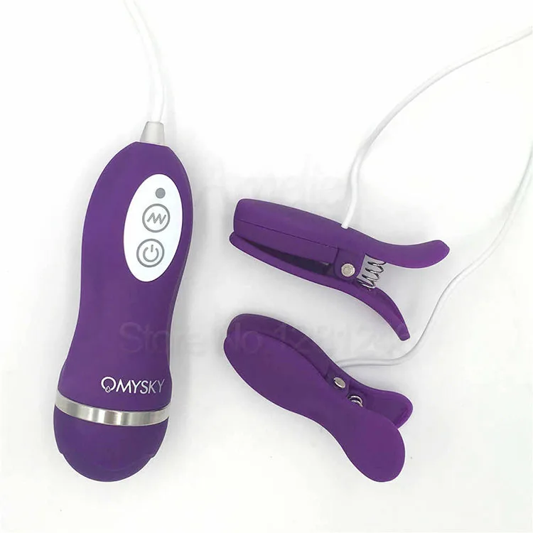 Strong Clitoral Nipple Vibrator Enhancer Couples Foreplay — This unique vibrating egg clamp mimics a duckbill shape