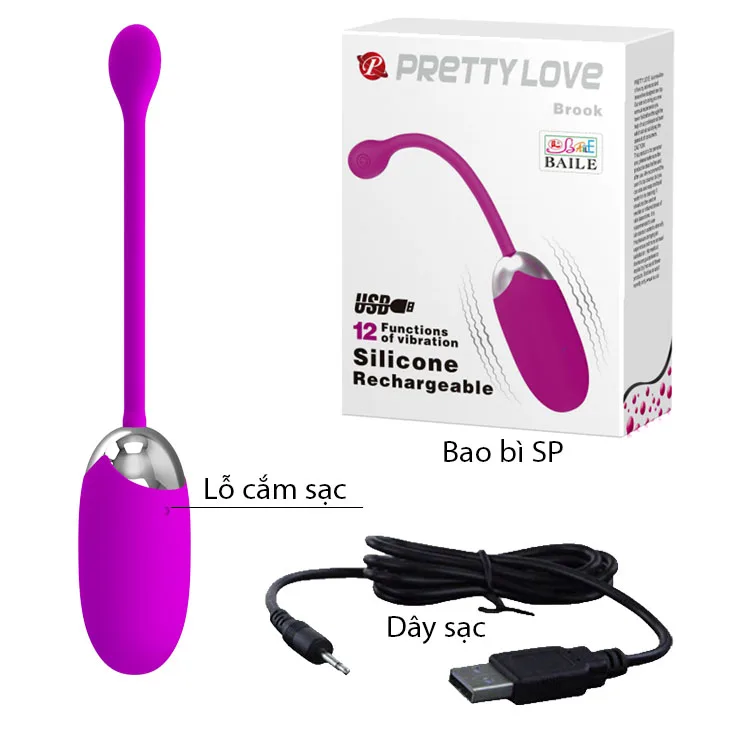 Love Brook 12-Speed Wireless Silicone G-Spot Egg Vibrator — Exceptional Features for Unlimited Sensations
