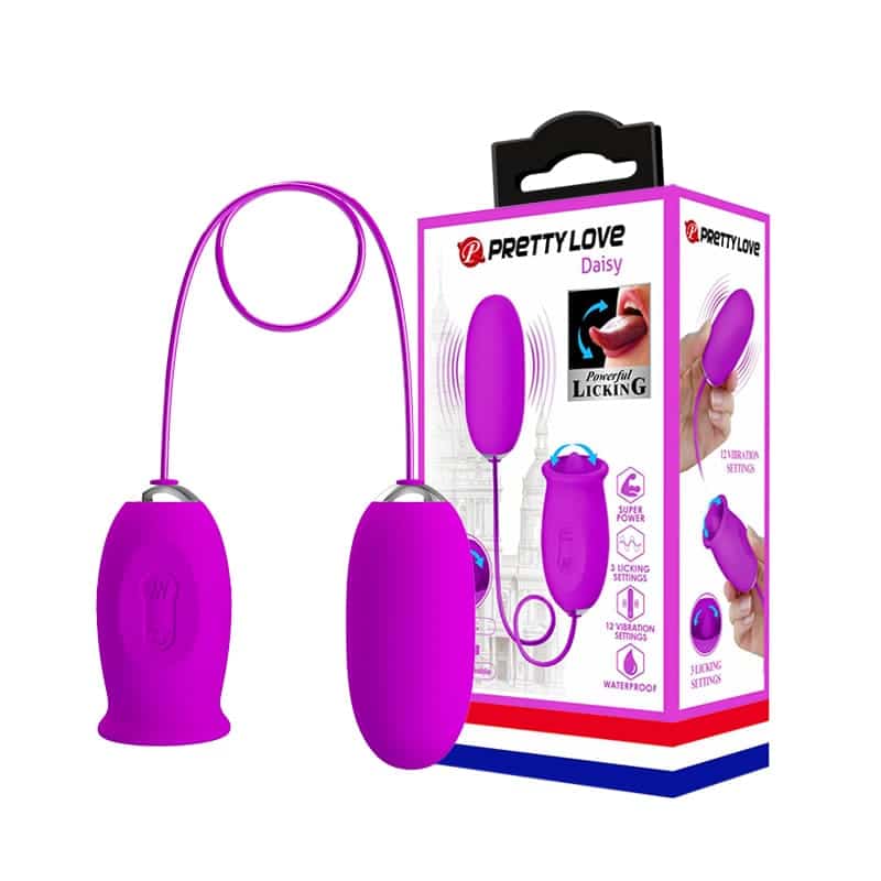 EG30E Dual Head Licking Tongue Clitoris Nipple Vibrator — Perfect for All Women & Couples