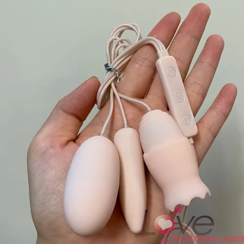 Akali Triple-Head USB Vibrator Tongue Massage Toy — hình 8