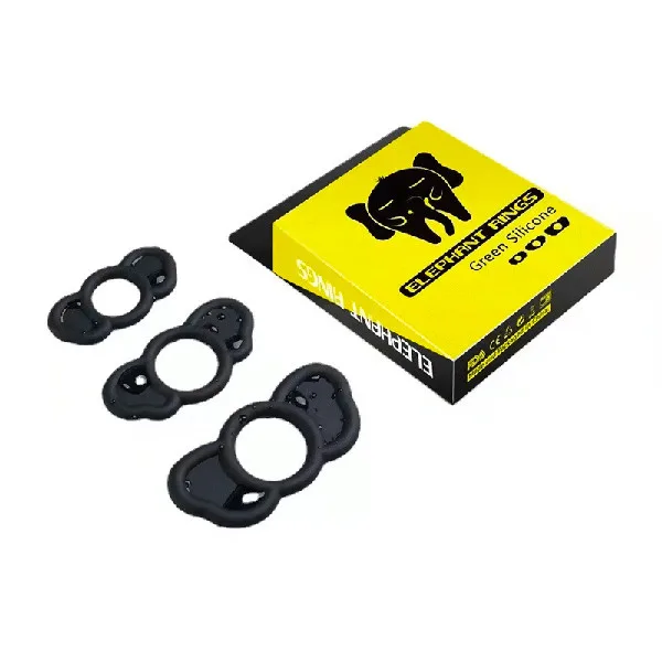 Elephant Triple Silicone Cock Rings Delay Performance — How to Use