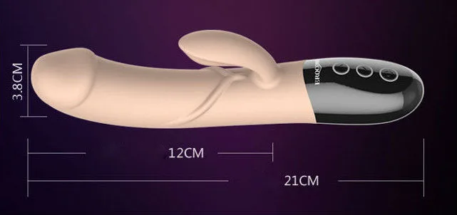EROCOME Multifunction Heated Vibrating Silicone Dildo Pink — hình 20