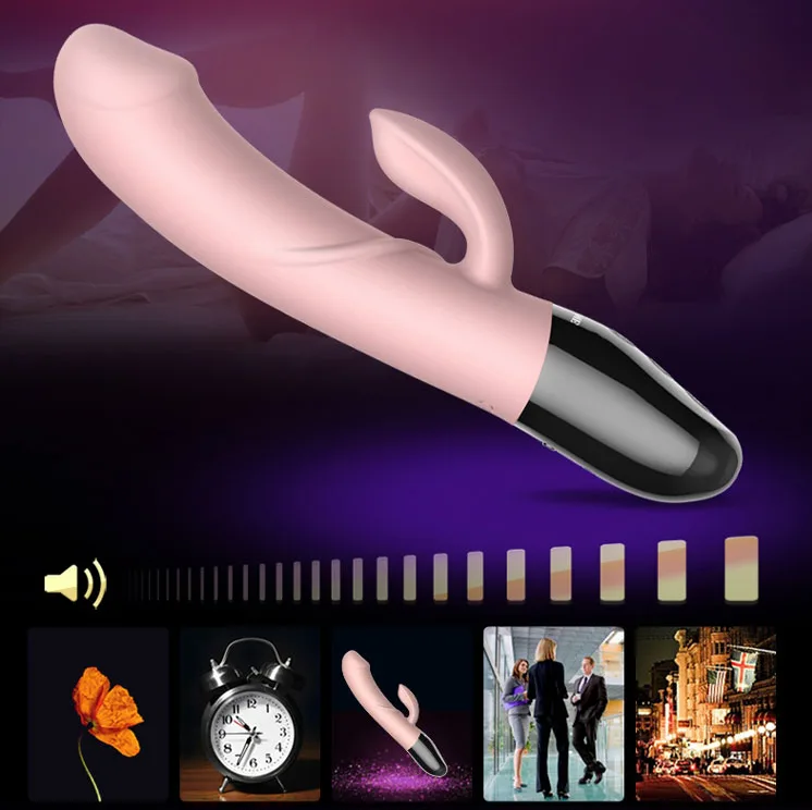 EROCOME Multifunction Heated Vibrating Silicone Dildo Pink — hình 13