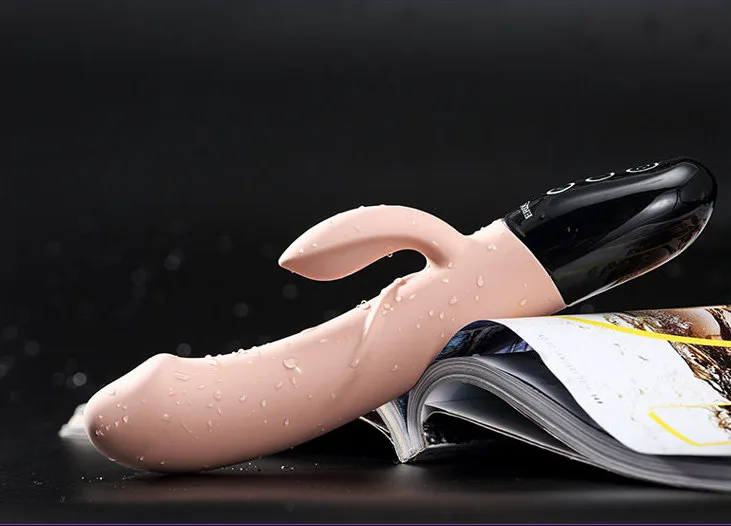 EROCOME Multifunction Heated Vibrating Silicone Dildo Pink — hình 23