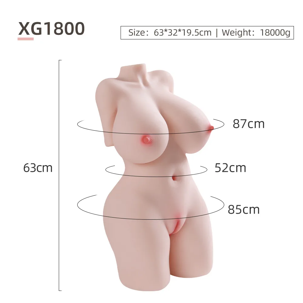 XG18 Half Body Sex Doll 18kg TPE Flexible Metal Skeleton — hình 5