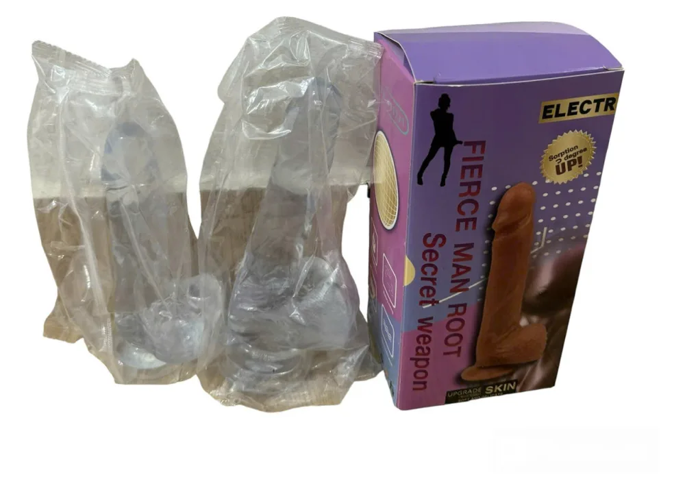 Electr Fierce Man Root Secret Weapon Transparent Wall Dildo — hình 4