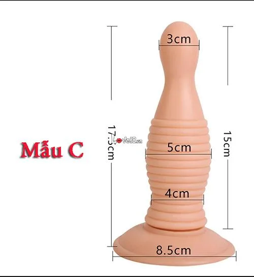 Large Wall-Mount Butt Plug - Premium Anal Plug from Hong — hình 4