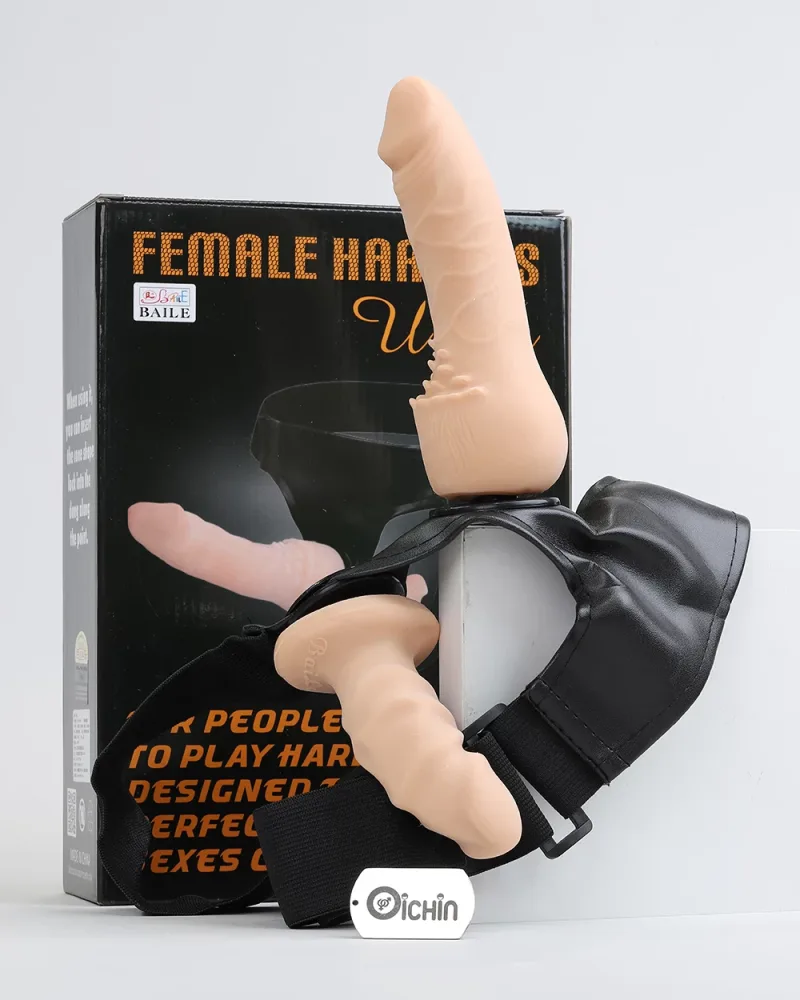 Double Ended Female Harness Les Strap-On Soft Leather — Exceptional Design for Maximum Delight