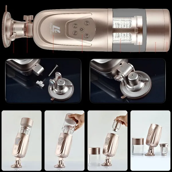 Premium Auto Masturbation Device 360 Rotation Real — hình 5