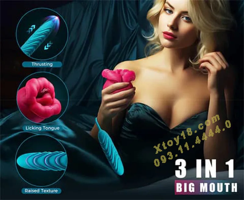 SISU Multi-function Licking Sucking Thrusting Vibrator — hình 17
