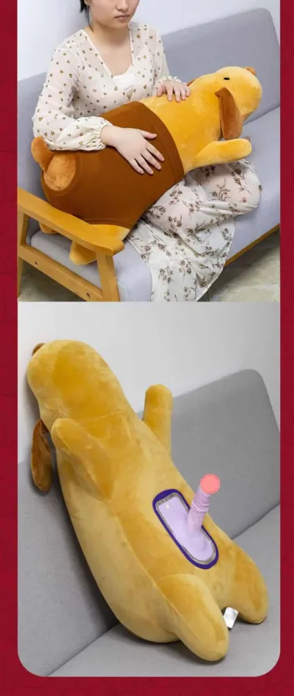 Discreet Plush Teddy with Medical-Grade Silicone Dildo — hình 4