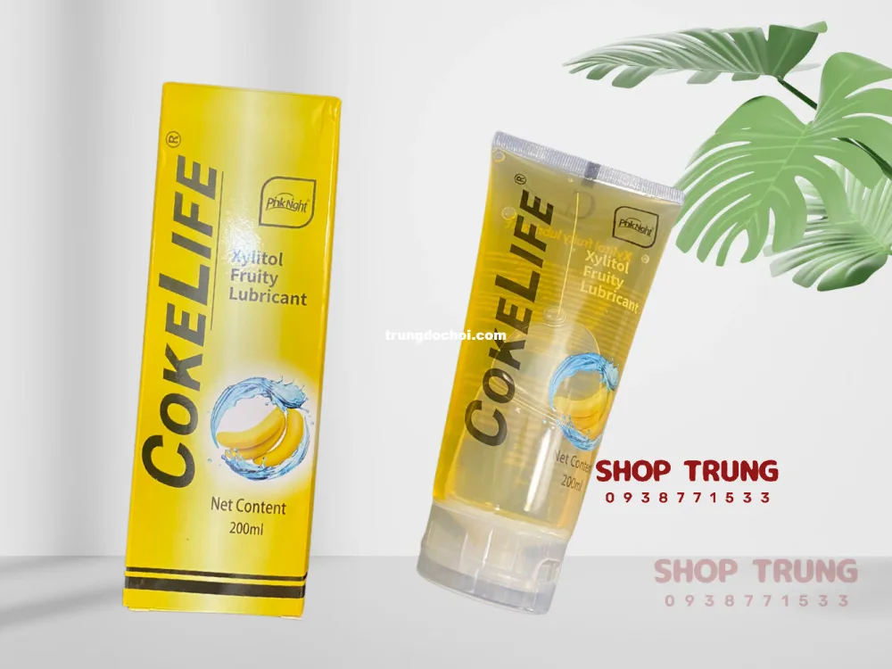 Cokelife Banana Scented Lubricant Water-Based Top Intimate — Smooth, Natural Feel with Outstanding Hydration