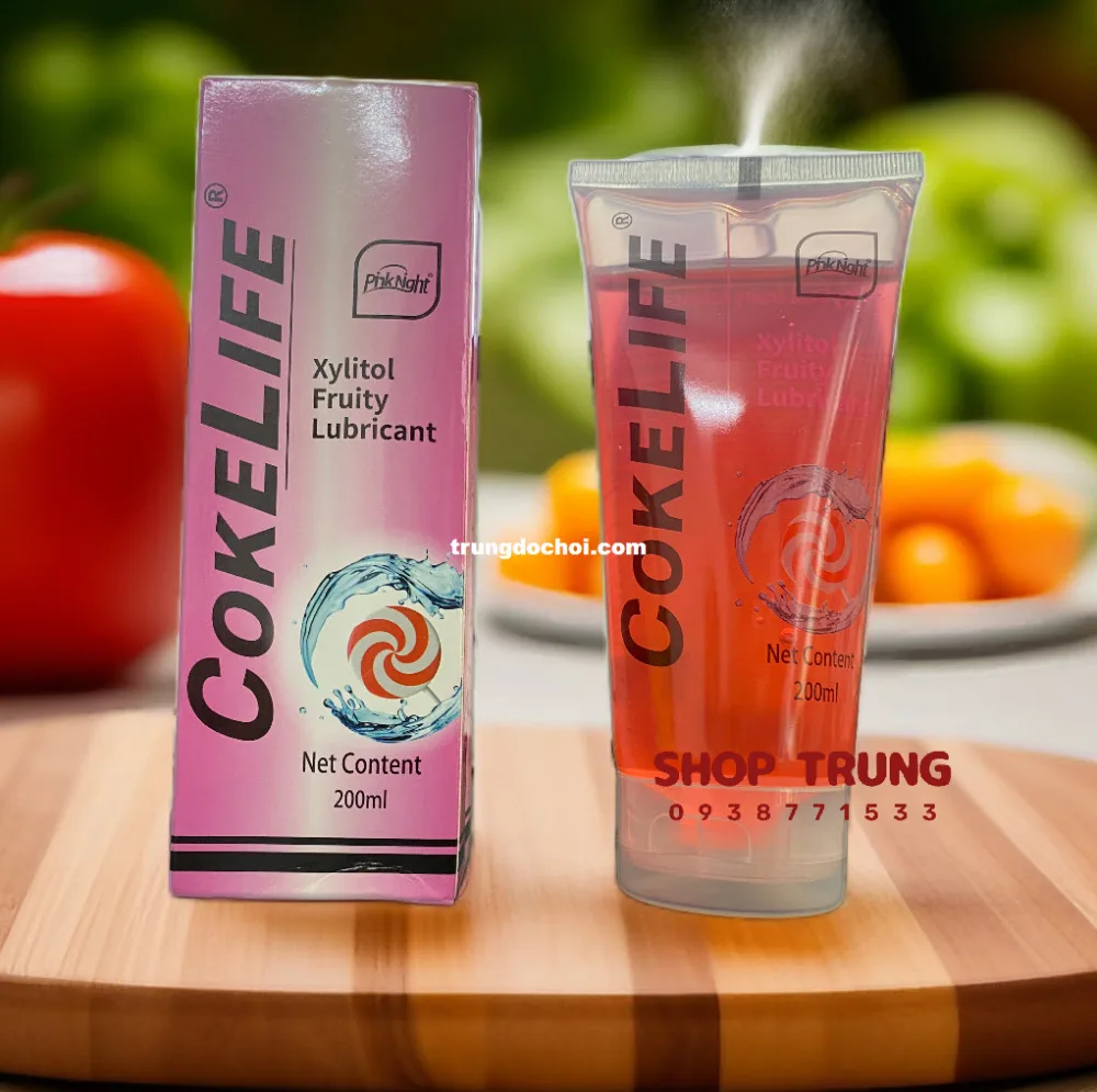 COKELIFE Peach Scented Water-Based Lubricant 200ml Smooth — Perfectly compatible with condoms and adult toys, it
