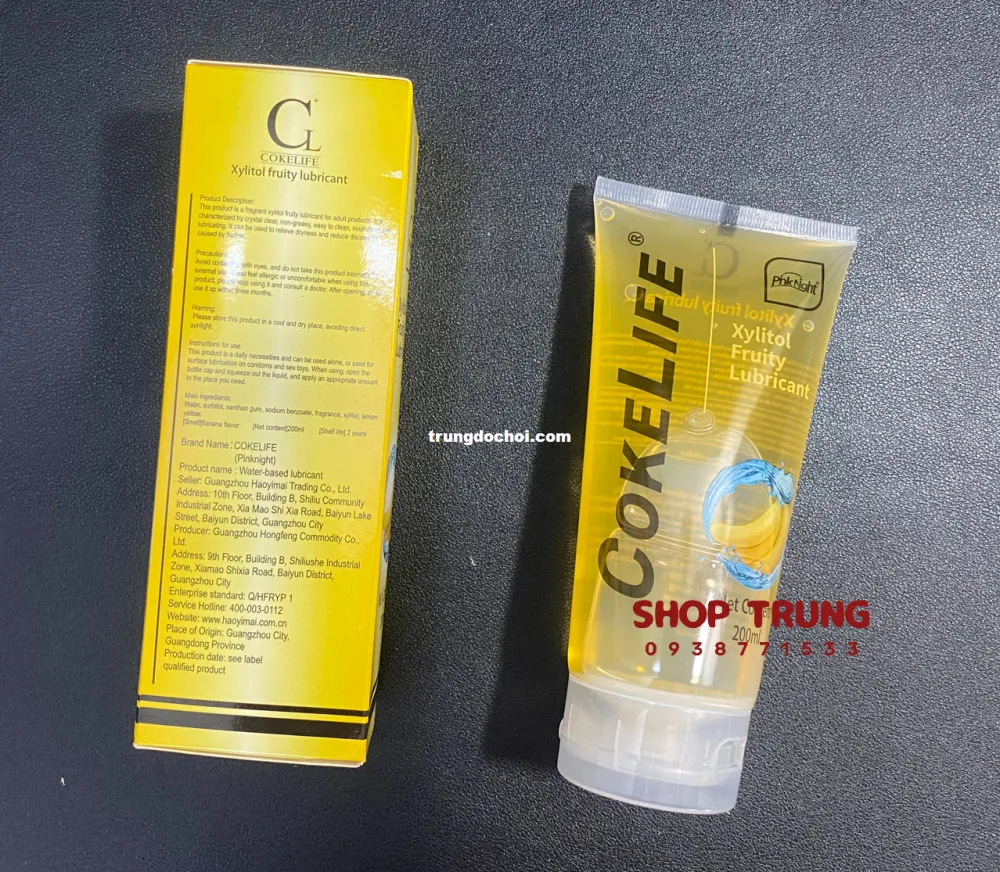 Cokelife Banana Scented Lubricant Water-Based Top Intimate — hình 5