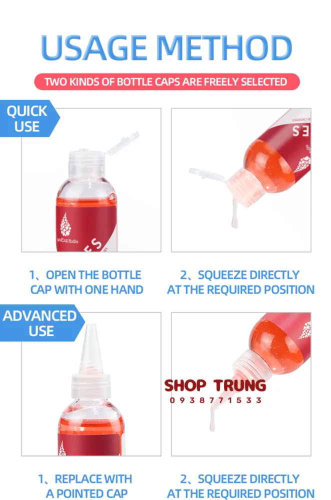 Fruit Flavored Edible Personal Lubricant Gel — Easy & Versatile Application