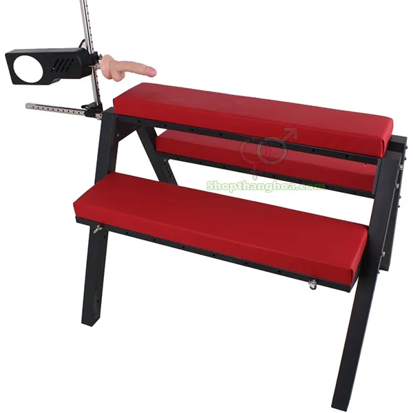 SM Love Chair With Penis Dildo Couples Bondage Play — hình 5
