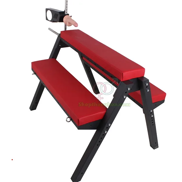 SM Love Chair With Penis Dildo Couples Bondage Play — hình 3