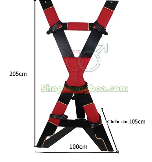 X-Frame BDSM Restraints Bondage Kit Body Harness Extreme — This premium product is perfect for couples looking to