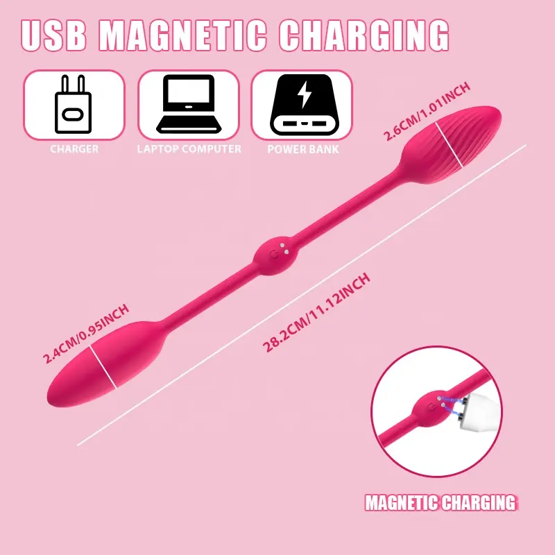 YcsLust Dual-ended Silicone Remote Control Vibrator — hình 7