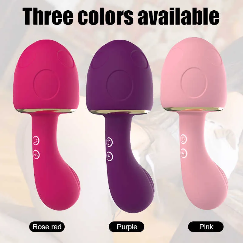 Mushroom Vibrator 10 Mode Sucking Heating Waterproof — It supports enhancing intimacy with your partner and