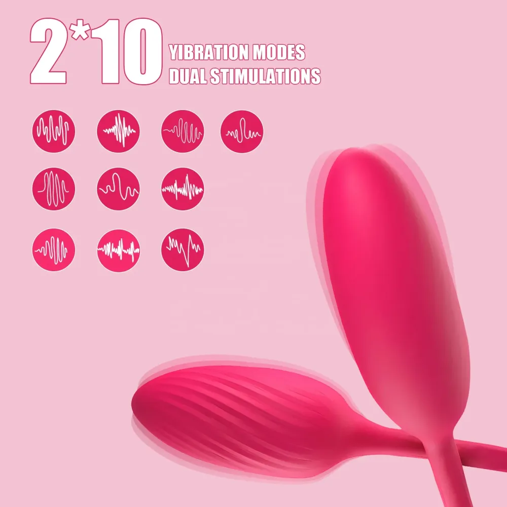 YcsLust Dual-ended Silicone Remote Control Vibrator — hình 8