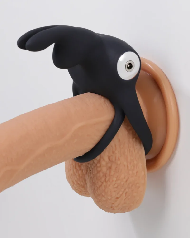 Happy Rabbit Cock Ring Vibrating Silicone Bunny Ears 3 — Dual-Ring Construction for Secure Fit and Comfort
