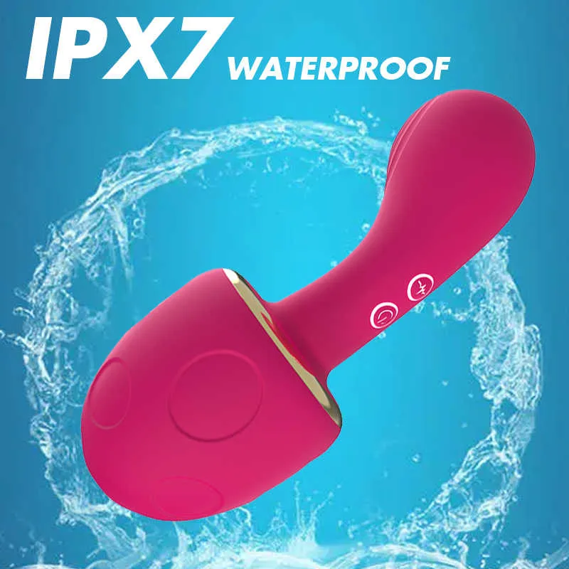 Mushroom Vibrator 10 Mode Sucking Heating Waterproof — hình 3