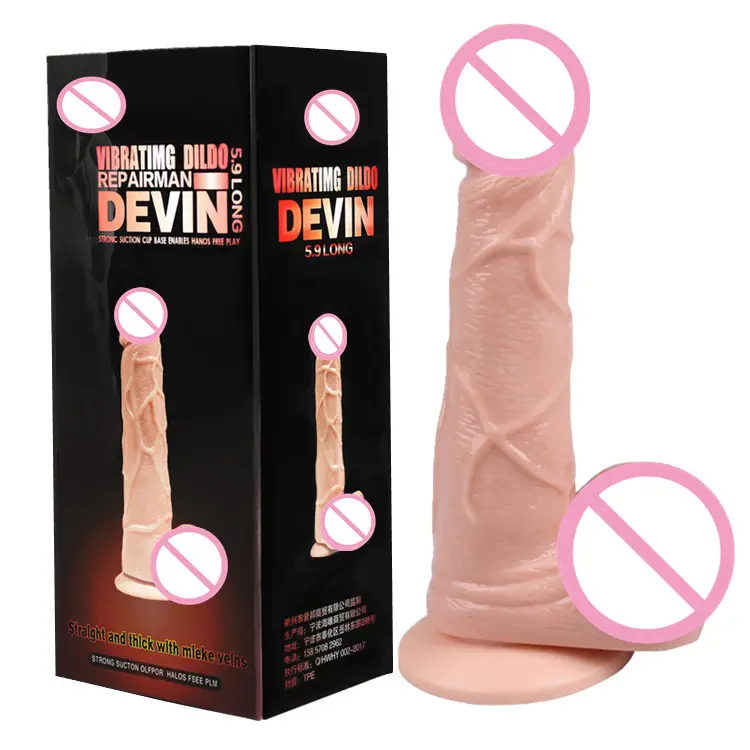 Mini Devin 5.9” Dildo 20+ Modes Powerful Massage Toy — Versatile Vibration Modes for Personalized Pleasure
