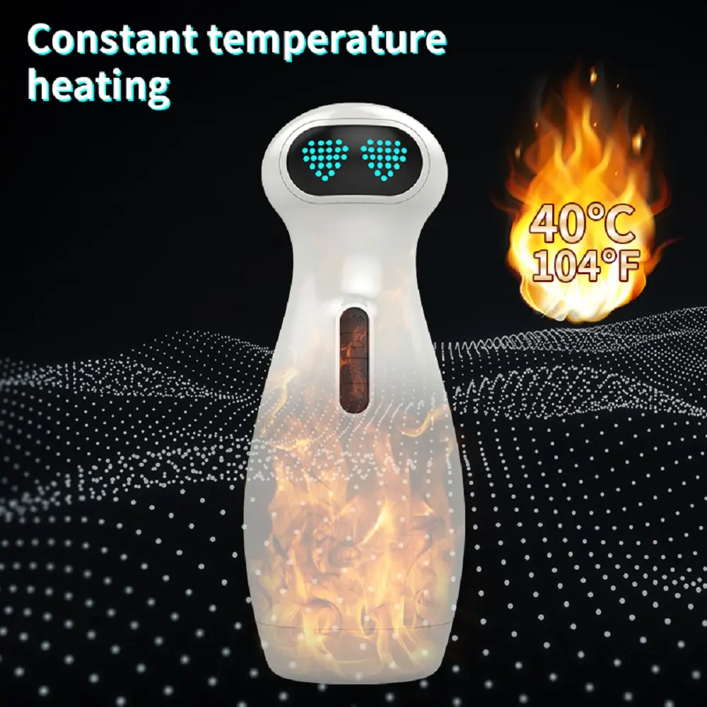 Cute Robot Auto Suction Piston Male Masturbator Heated TPE — Realistic Sensations That Delight