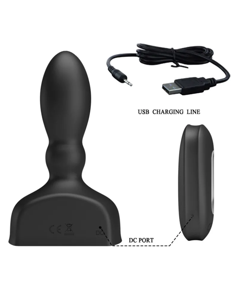 Rettylove Wireless Remote Anal Vibrating Inflatable Plug — hình 8