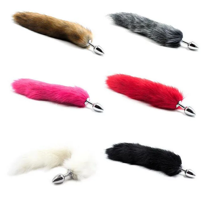 Stainless Steel Fox Tail Anal Plug Reusable Massage — Premium Quality & Sophisticated Design