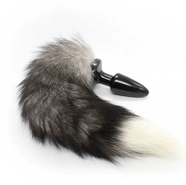 Soft Fox Tail Anal Plug Prostate Massage Silicone — hình 3