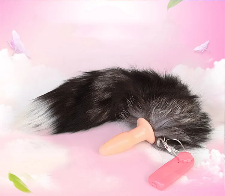 Soft Silicone Fox Tail Anal Plug with Vibration HM05F — How to Use for Maximum Pleasure
