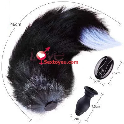 Fox Tail Butt Plug with Remote Vibration Silicone — Easy Maintenance & Use Instructions