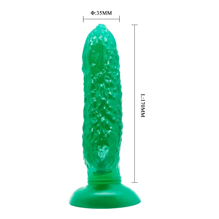 Bitter Melon-Shaped Silicone Vibrator Soft G-Spot Anal — hình 5