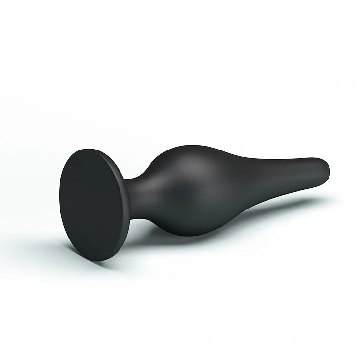 Soft Silicone Anal Stimulator 14cm G-spot Massage Black — hình 4