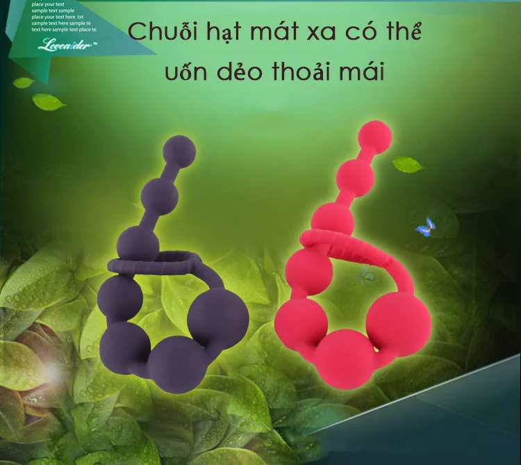 Loveaider Silicone Anal Beads Prostate Massage Male — hình 3