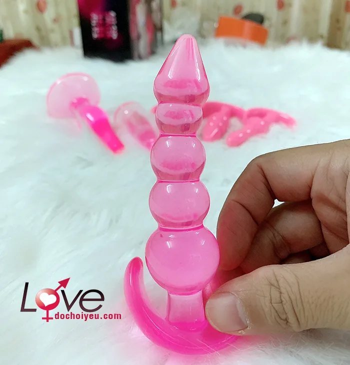 6-Piece Soft Silicone Anal Stimulator Set for Massage & — hình 5