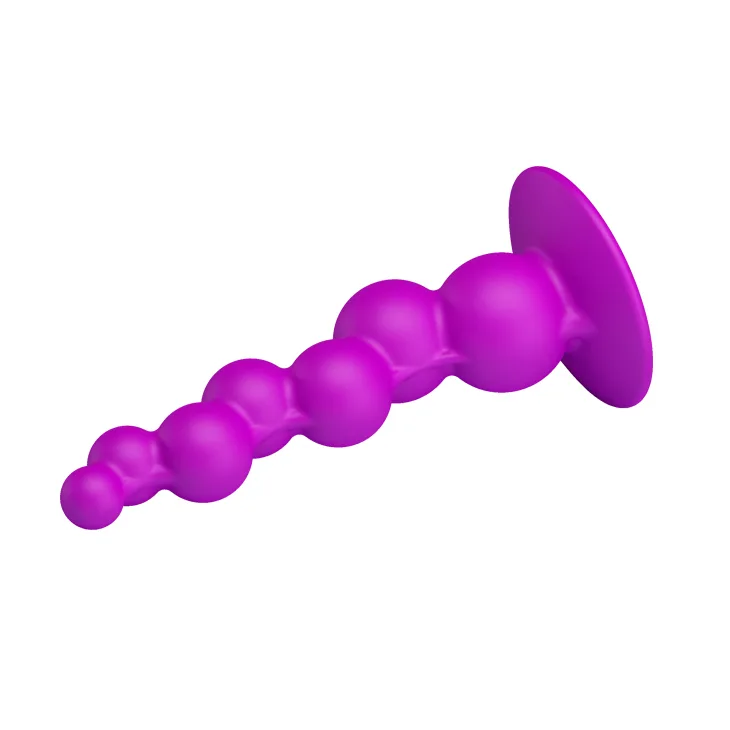 Silicone Anal G Spot Spiral Massage Wand Safe Adult Toy 15cm — Safety and Convenience with Suction Base