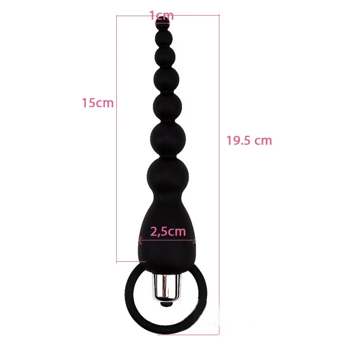Black Mont Anal Vibrator 10 Vibration Modes 74g Lightweight — hình 3