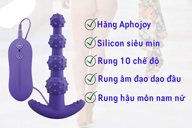 Silicone ABS Beaded Anal Massager Vibrator for Couples — Superior Quality and Design